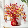 2025 Spring Festival Pendants Chinese Lunar New Year Decoration Hanging Craft Ornament Wealth Tree Decor Pendant Home Decoration