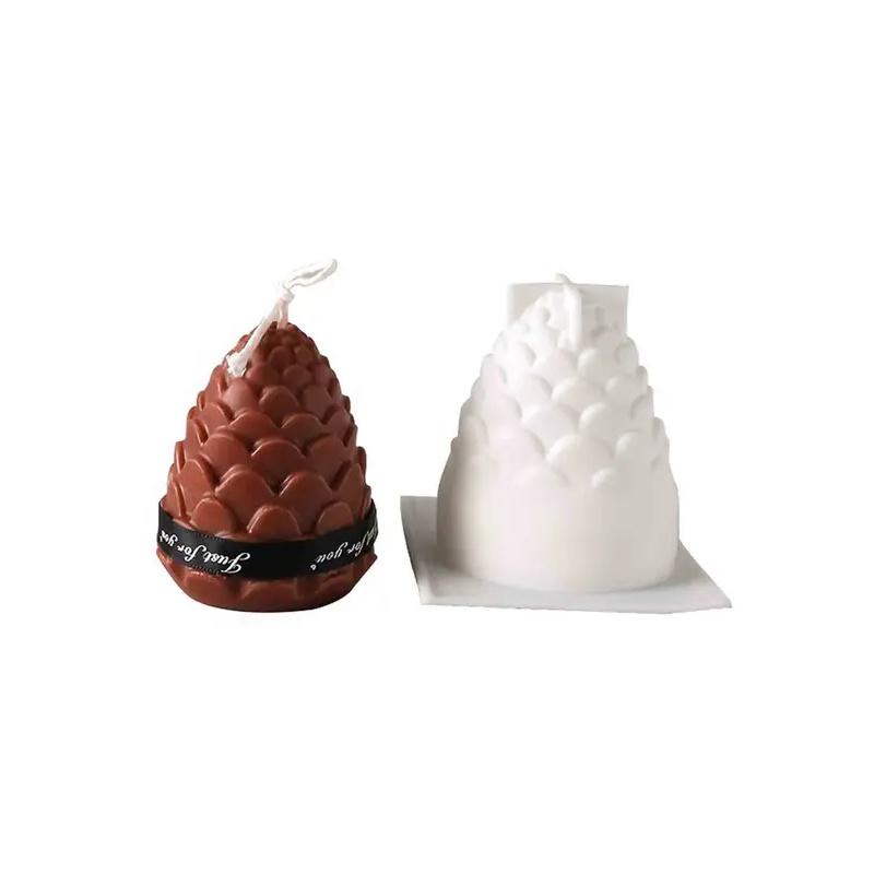 3D Kiefernzapfen Silikonform für DIY Kerzenherstellung Formen Silikon Wachsform