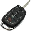 Replacement Key Fob Case fit for Hyundai Sonata Santa Fe Flip Key Remote Control Key Fob Shell