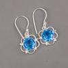 Tanzanite Gemstone 925 Sterling Silver Jewelry Handmade Earrings 1.40" For Women EE-56-5