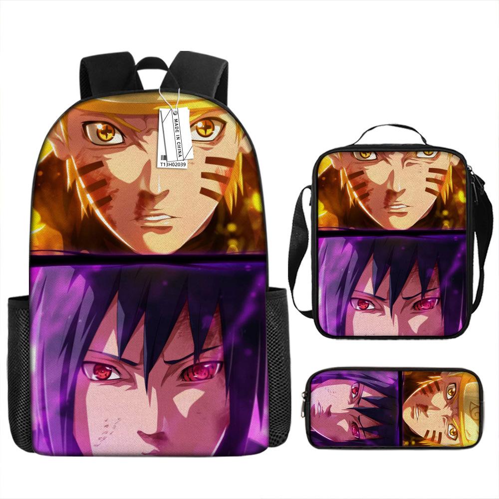 Naruto NARUTO Student School Bag 3D Digital Cartoon Printed School Bag Grade 3-6 Backpack