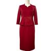 2024 Spring Faux Two-Piece Slimming Dress for Middle-Aged & Young Women, Perfect As a Mother of the Bride/Groom Wedding Guest Dress