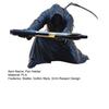 Grim Reaper Pen Holder Gothic Black Cloak Skeleton Pencil Holder 3D Printed Cool Pen Stand for Students Adults Office Desk Accessory