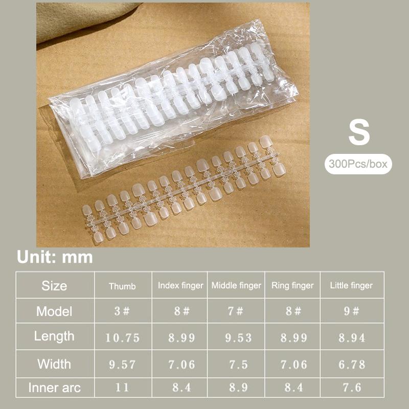 100 Pcs Kids Fake Nail Tips False Nails Press On Nails Coffin Artificial Nails Clear Fake Nail Tips For Extension Manicure Tool