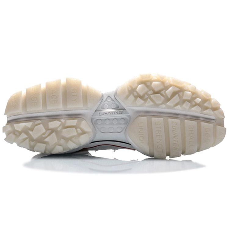 New LiNing CF Mouse Bite Sky Open Cushioning Anti Slip And Wear Resistant High Top Sports Casual Shoes Men's White AGLQ129-1