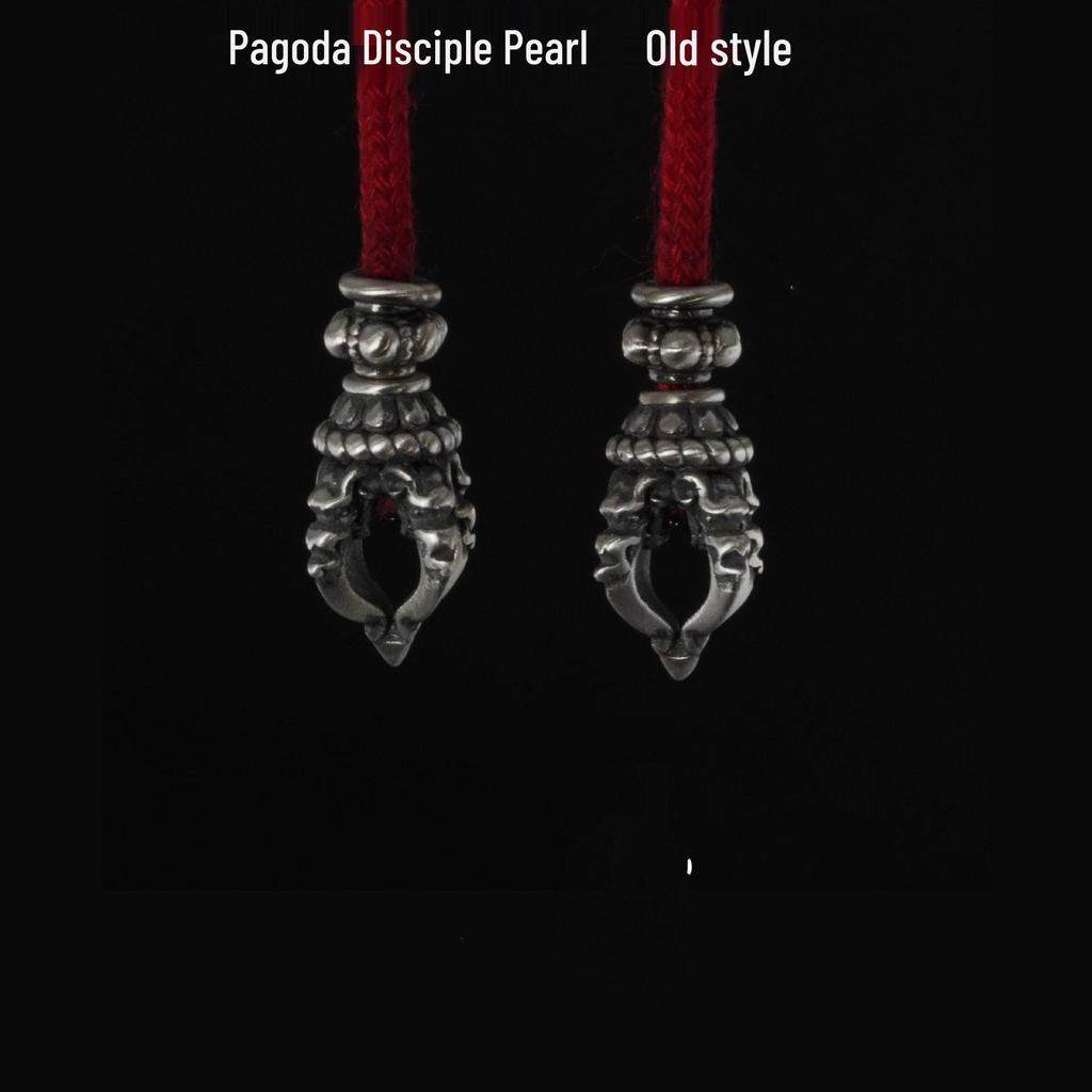 Tibetan-Style Retro Garuda Three-Eyed Buddha Head Bracelet and Loose Beads for Handmade DIY Accessories