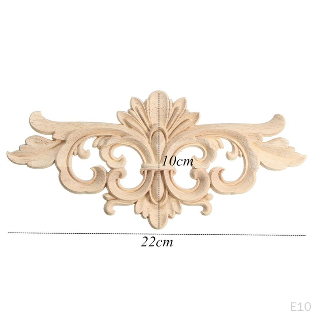 Carved Corner Onlay Applique Wooden Craft Unpainted Kitchen Furniture Wardrobe