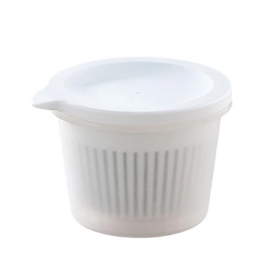 Storage Box Draining Water Freshness Keeper Keeps Food Fresh Food-Safe белый