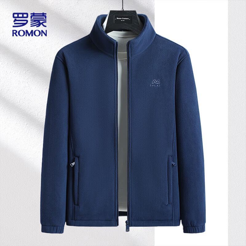 ROMON Men's Business Casual Fleece Jacket BB9