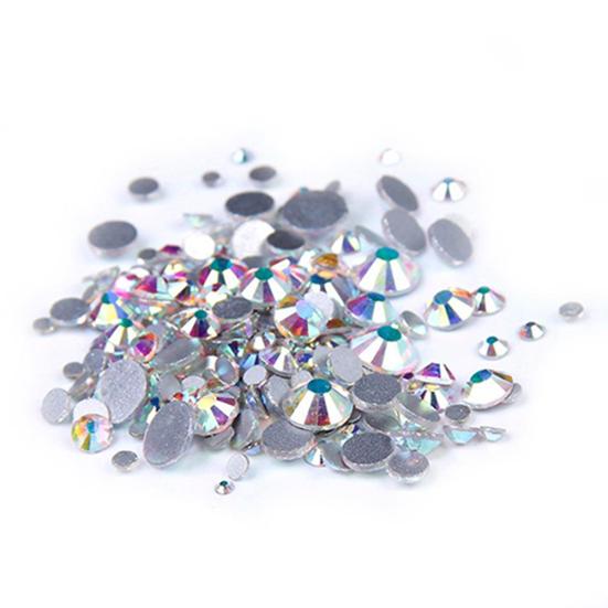 

1440/144/288pcs White AB DIY Flatback Rhinestones for Nail Art Phone Case Decor Ss5 1.7-1.9mm 1440pcs
