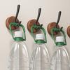 Adhesive Wall Hook No Drill Rustproof Hook with Retro Wood Grain Pattern Hanger for Bathroom