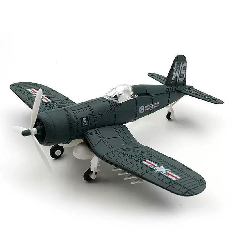 20cm 4D Boy Diy Toys Fighter Assemble Blocks Building Model Airplane Military Model Arms Germany BF109 UK Hurricane Fighter Gift