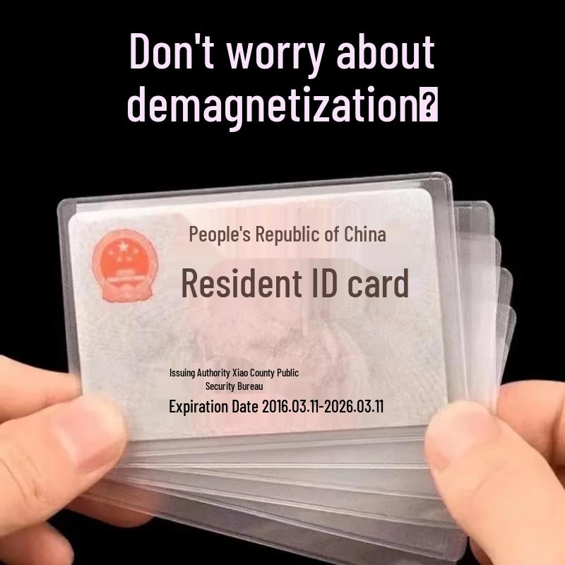 

Прозрачный матовый антимагнитный держатель для банковских, IC, ID, проездных, карт питания или членских карт