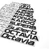 Cvawr7 Lettere Metalliche per Auto Decalcomanie per Bagagliaio Stemmi Emblemi Loghi Adesivi Per Skoda Octavia Superb RAPID FABIA KAMIQ KAROQ KODIAQ YETI 4X4