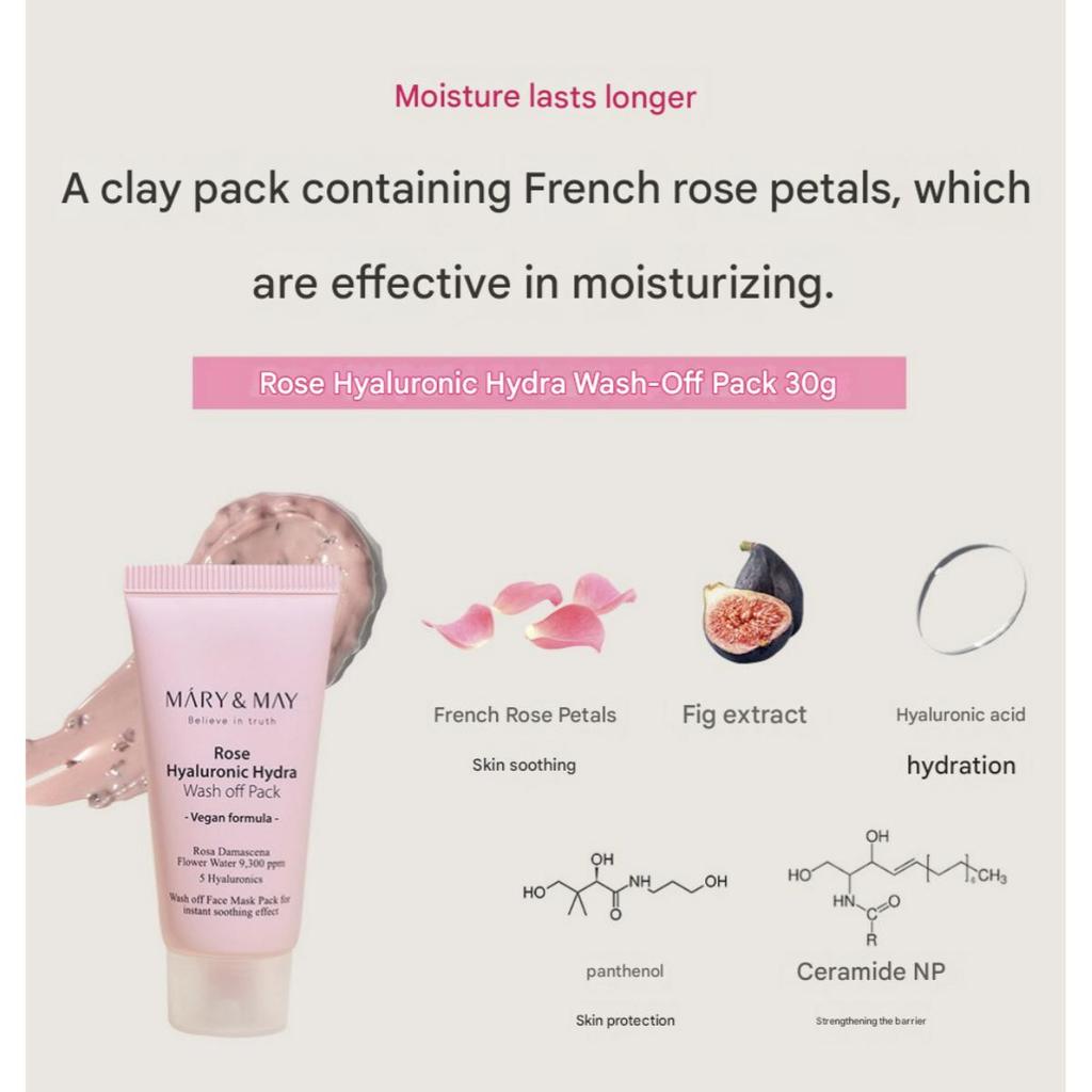 [Mary&May] Wash Off Mask Mini Gift Set