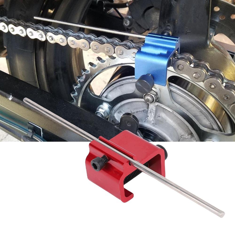 Aluminium Alloy Motorcycle Chain Alignment Tool  Chain And Sprocket Wear Correction Service