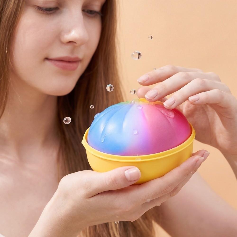 Kolorowe Tęczowe Pierożki Squishy Miękkie Powolna Sprężystość Bułka na Parze Squishy Ściskanie Le Z Parowarem Fidget