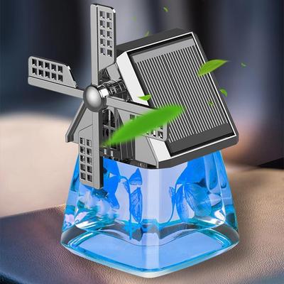 Auto Car Windmill Solar Perfume Air Freshener Aromatherapy Cute Car Energy Rotating Aromatherapy Diffuser Interior Decoration