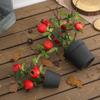 Artificial Plants Bonsai Fruit Tree Potted for Home Wedding Room Decor Flower Fake Fruit Potted Plants
