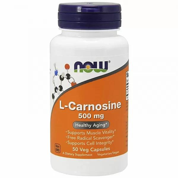 

Now Foods - CARNOSINE 500MG. 50 VCAPS