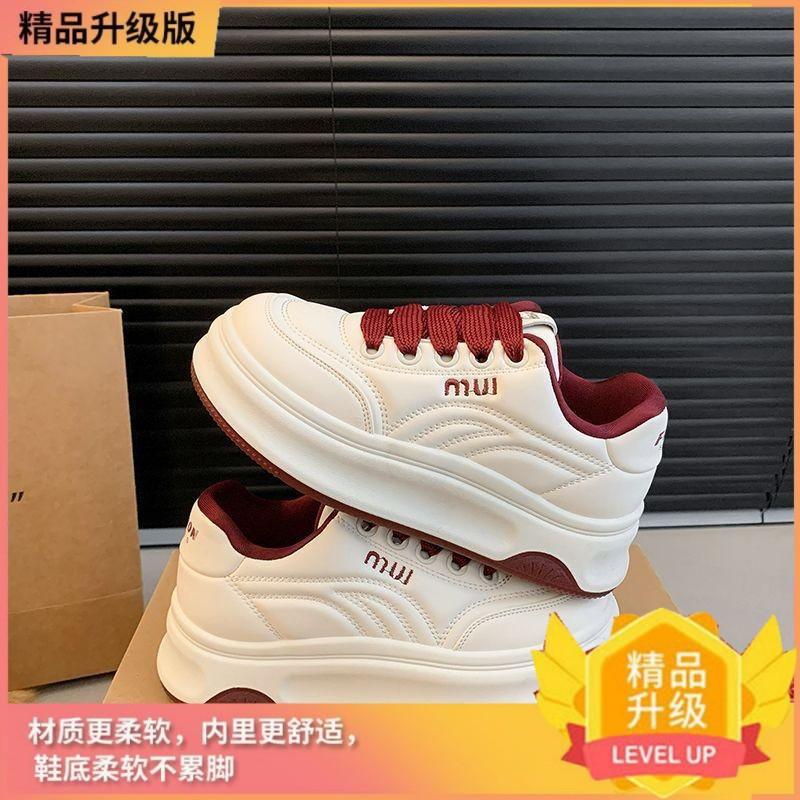 Zhao Ruth's same little white shoes for women's 2025 spring and summer new thick-soled versatile women's shoes increase the height of popular sports