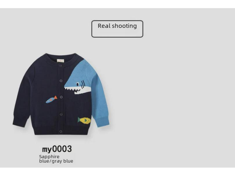 Children's Autumn/Winter Sweater Cardigan for Boys - 2025 Collection