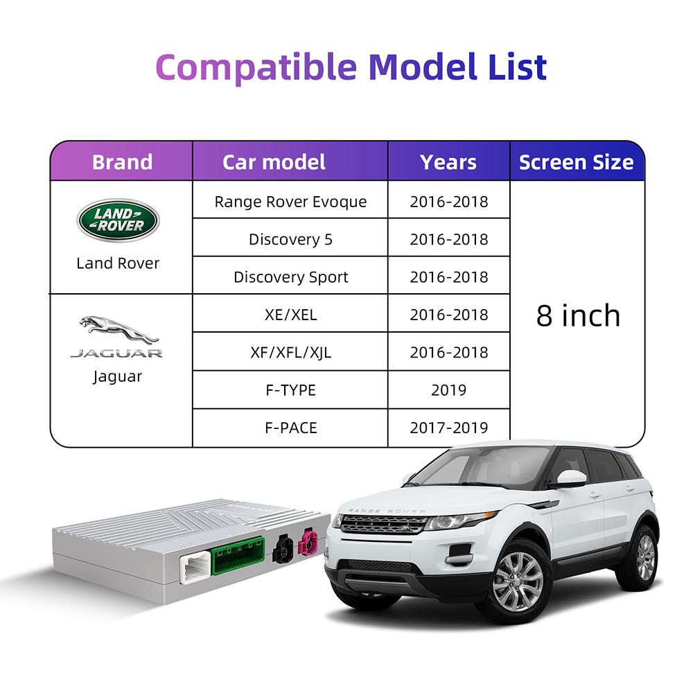 

Wireless CarPlay Android Auto retrofit kit decoder box CarPlay Interface for Lander Rover Ranger Rover Evoque Discovery 5 For Harman