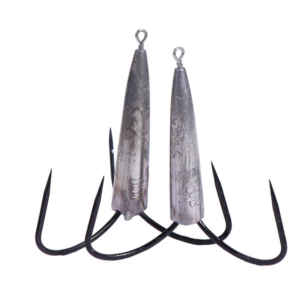 Super Sharp Three Hook Round Bend Treble Huge Fishhooks Huge Treble Hooks  Saltwater