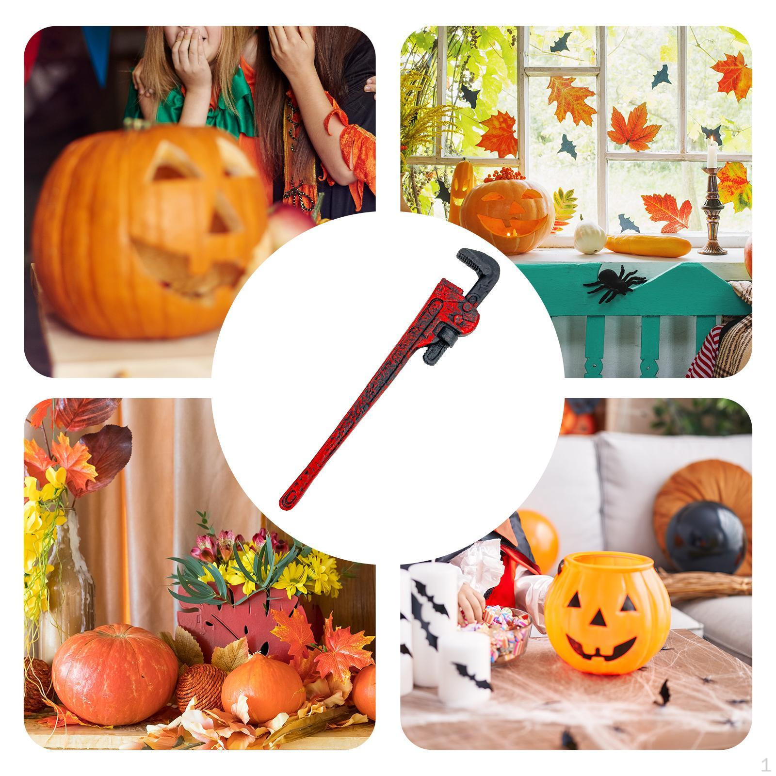 

Хэллоуин Гаечный ключ Косплей Реквизит Ручной инструмент Модель Ужас Симуляция Гаечный ключ Костюм Игрушка Black Red