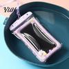 Floating Cell Phone Pouch Cute Waterproof with Airbag And Lanyard, Clear PVC Cellphone Dry Bag for Swimming Beach Touch Screen Water Pool, Sensitive