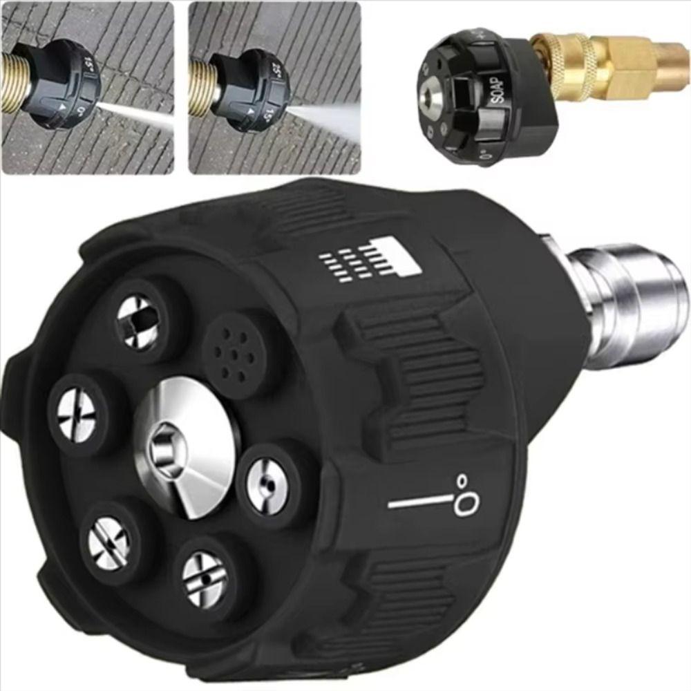 1/4Inch Connector Pressure Washer Nozzle 0 15 25 40 Degree Multifunctional Nozzle  Garden Cleaning
