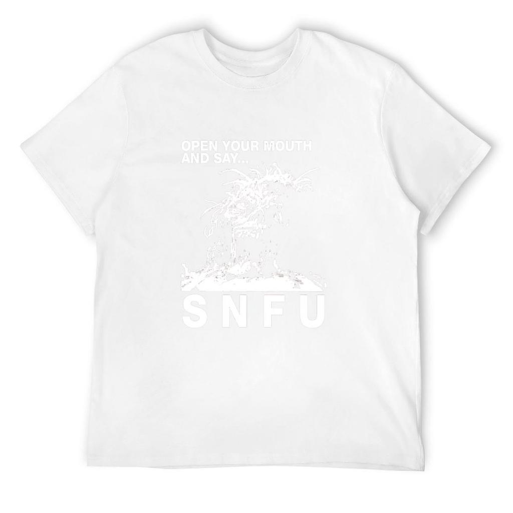SNFU Open Your Mouth T-Shirt Anime T Shirts Oversize T-shirts Man Essential T Shirt Man T-shirt Mens Big and Tall T Shirts