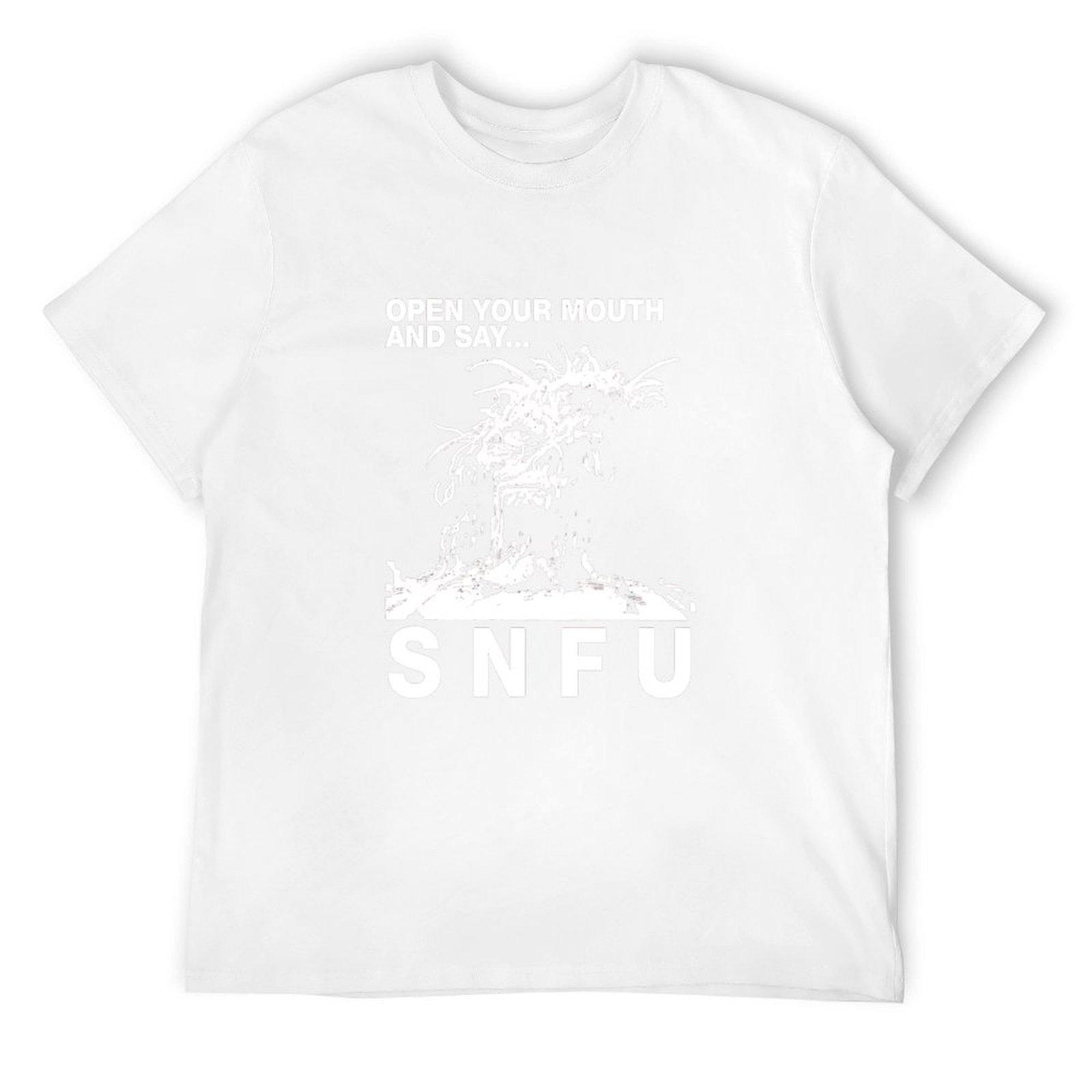SNFU Open Your Mouth T-Shirt anime t shirts oversize t-shirts man essential t shirt Man t-shirt mens big and tall t shirts S