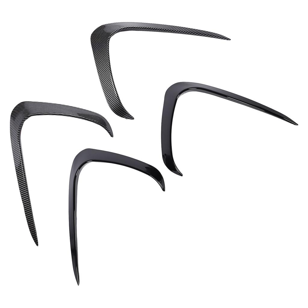 1 Pair Front Air Vent Splitter Enhanced Aerodynamics Sporty Look Increased Downforce Bumper Splitter