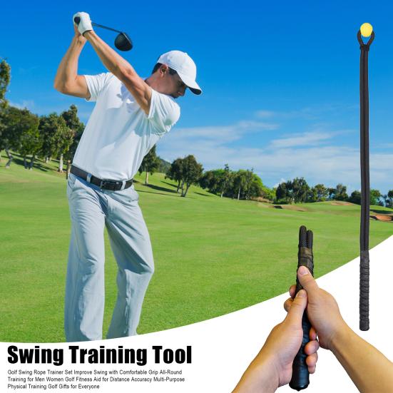 Golf Rope Swing Trainer Multi-Purpose Training Rope with Weighted Ball for Physical Training Warm-Up Exercises Strength And Rhythm Control