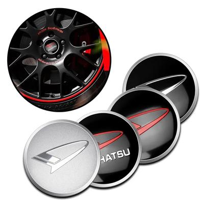 4PCS 56mm/60mm Car Tire Wheel Center Hup Caps Badge Stickers for Terios Sirion Mira Materia Rocky YRV Feroza Charade