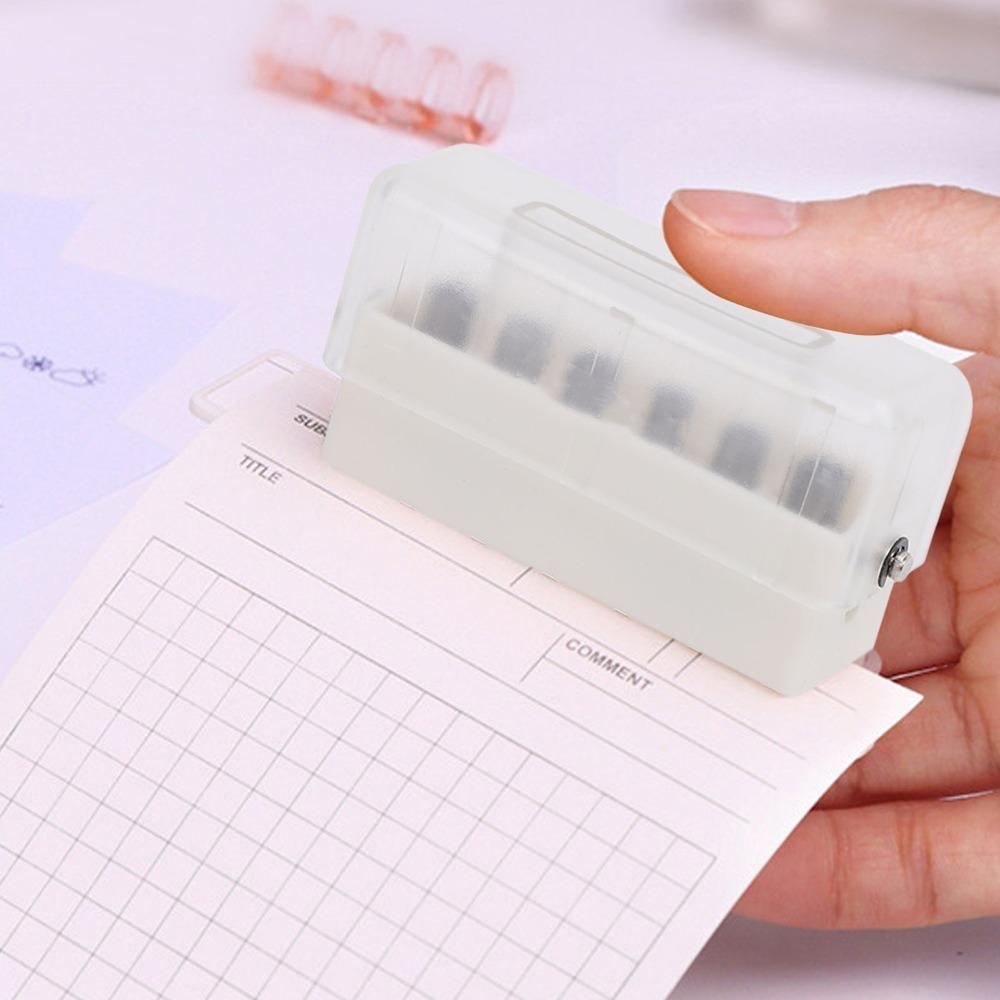 ABS 6 Hole Paper Punch Practical Handheld Mini Puncher Compact Manual Puncher Scrapbook