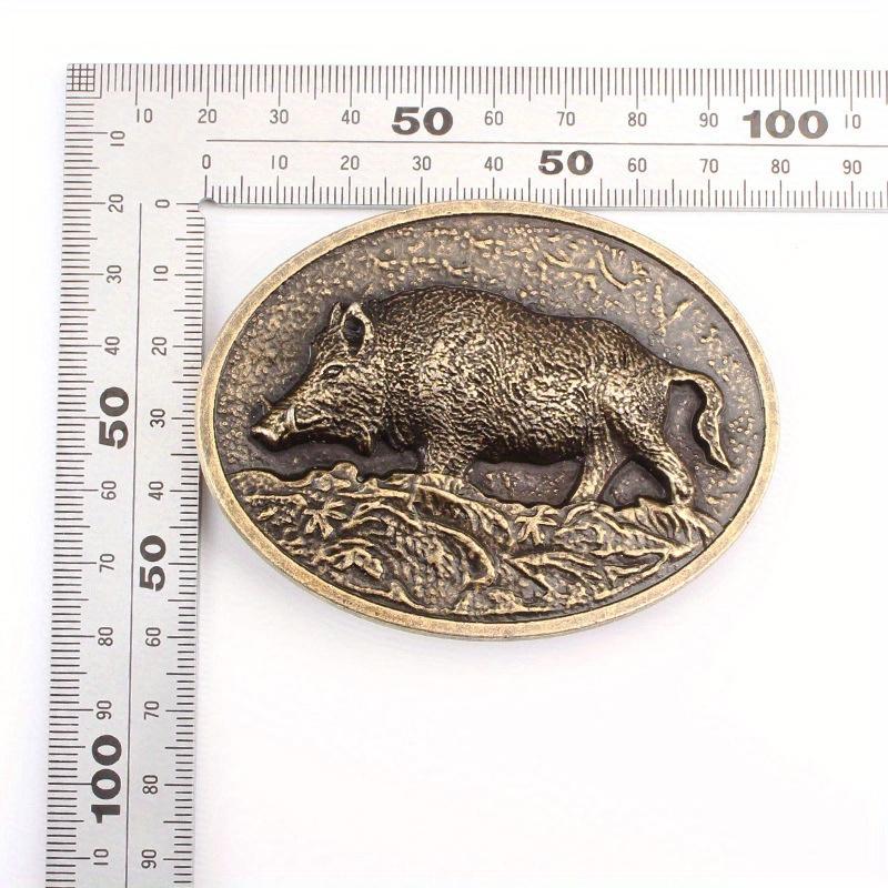 

Модная металлическая пряжка для ремня с гравировкой дикого кабана, супер крутой мужской логотип, аксессуары для джинсов со свиньей, подходит для ремня 3,8 см-4 см, подарок для лучшего мужчины A