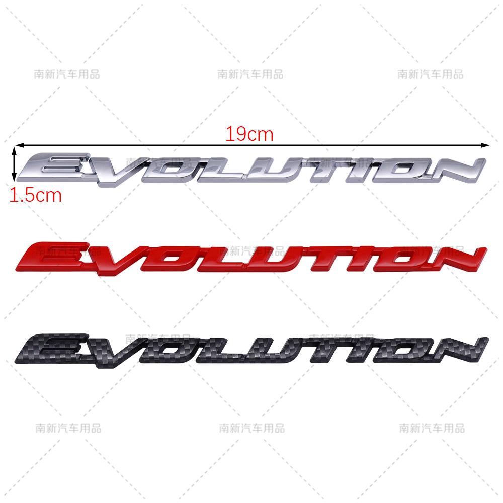 Applicable To Outlander Lancer Diamond Yishen Modified EVOLUTION Car Logo Rear Logo Body