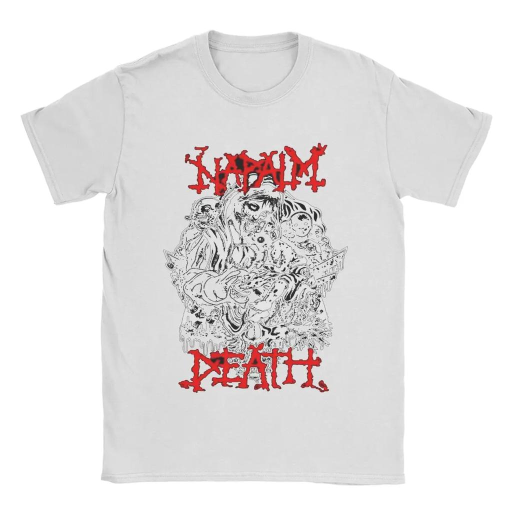 Herr T-shirt Napalm Death Nyhet Ren Bomull T-shirt Kortärmad T-shirt Rundhals Kläder Plusstorlek