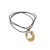 European and American round strap necklace niche simple design sense collarbone chain commuter personality new item decoration
