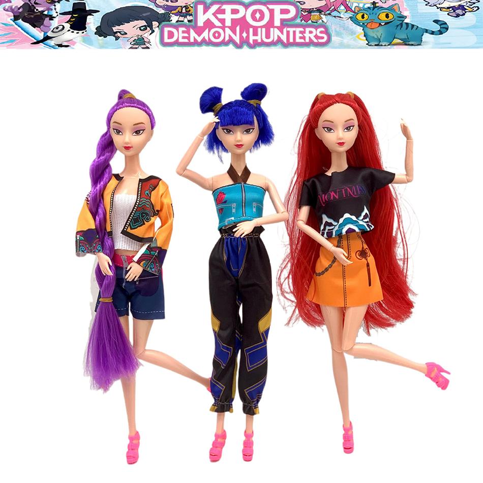 Anime KPop Demon Hunters Doll Vinyl Toy Rumi Mira zoi Character vinyl mask figurine Birthday Gift Fan Club Gifts