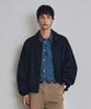 Costume O’Clock Cotton Curved Washed Blouson Jacket Navy Coosjk042Navy