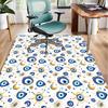 Eyes Pattern Design Art Office Rug Chair Mat, Entryway Carpet, Suitable for Front Door, Bedroom, Living Room, Desk, Holiday Gift