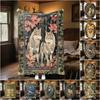 1pc Medieval Style Art Animals Blanket, Al Season Lightweigh Poster Blanket Home Office Outdoor Nap Multifunc Poster Blanketional Blanket