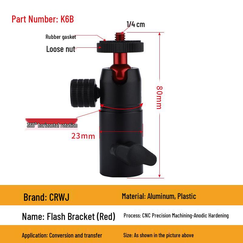 Swivel Head Tripod Light Stand with Interchangeable Mount