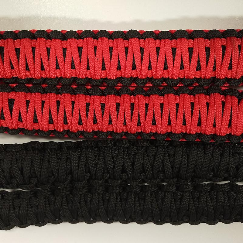 4ks Rukojeti Roll Bar Madla Nylonové pletené deštníkové lano Víceúčelová modifikovaná rukojeť Kompatibilní pro