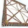 Used FENDI Handkerchief Bandana Zucca Pecan Luxury Cotton 4646
