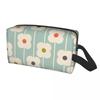 Travel Orla Kiely Wallpaper Toiletry Bag Cute Flowers Floral Retro Cosmetic Makeup Organizer Women Beauty Storage Dopp Kit Box