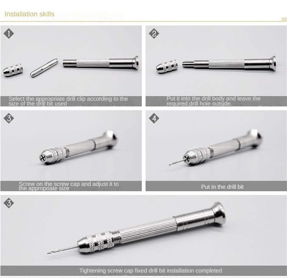 0.5-3.2/0.8-3.0mm Unelte Bijuterii Mini Burghiu Cu Șurub de Găurit Portabil Pentru Confecționarea Bijuteriilor din Rășină Epoxidică DIY Artizanat Lemn Unealtă Făcută Manual